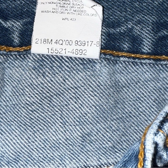 Vintage Levi's 512 Slim Taper Made In The USA Womens Lightwash Jeans Size 18 S - Picture 8 of 13